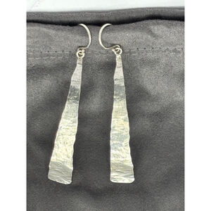 EUC Vintage Silpada “Winding River” Earrings W3141 .925Hammered Sterling Silver